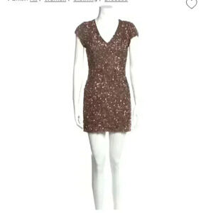 PARKER Silk Mini Dress L NWT